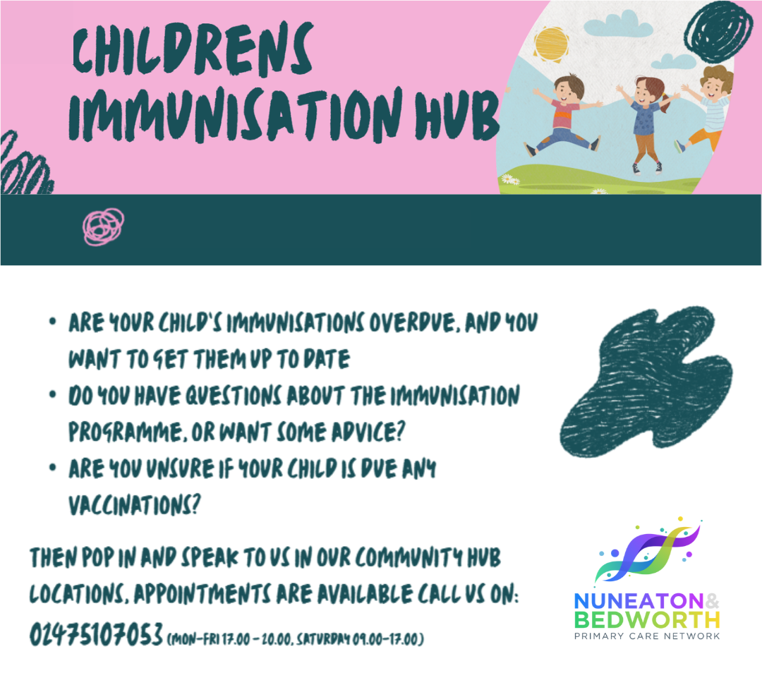 Childrens immunisation hub poster